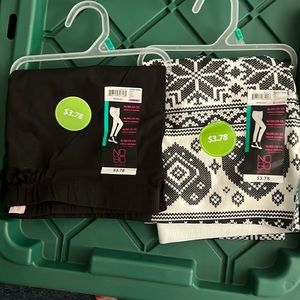 2 pair of ankle length leggings.., never worn